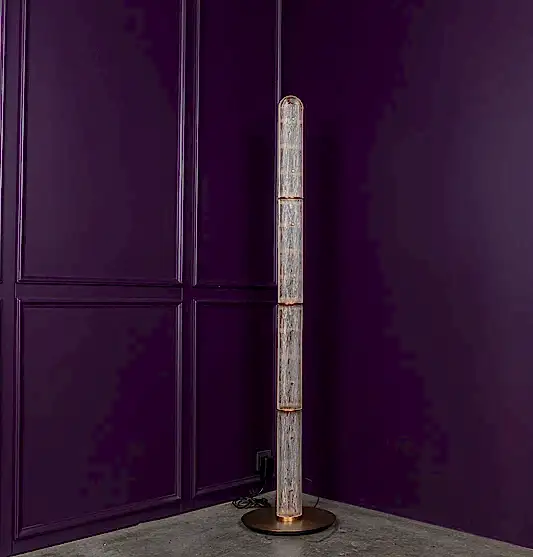 Zambiya Beyaz Buzlu Cam Eskitme Lambader