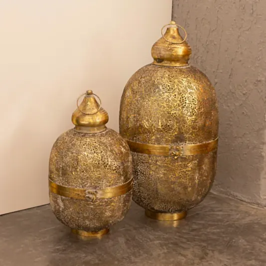 2'li Metal Dekoratif Fener