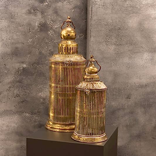 2'li Metal Dekoratif Fener