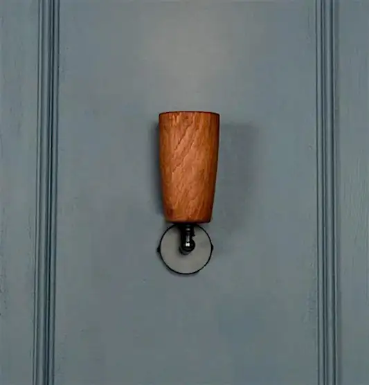 Angel Tekli Ahşap Siyah Aplik