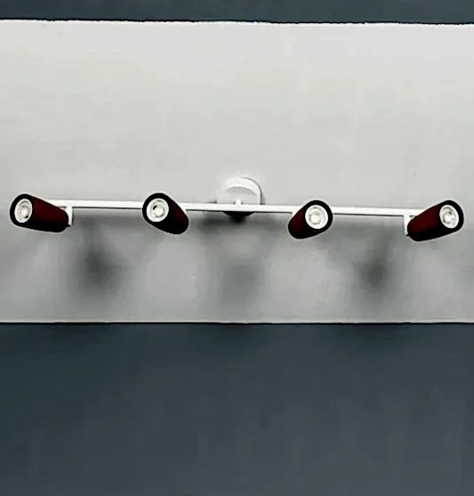 Angel Dörtlü Ahşap Beyaz Aplik