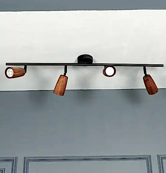 Angel Dörtlü Ahşap Siyah Aplik