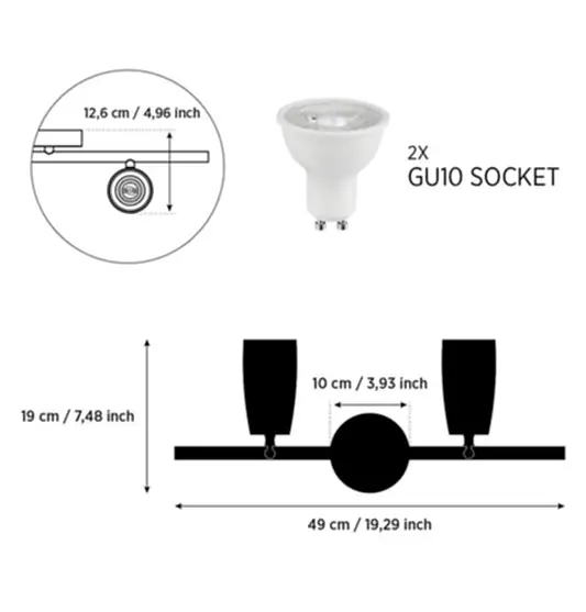 Angel İkili Ahşap Eskitme Aplik