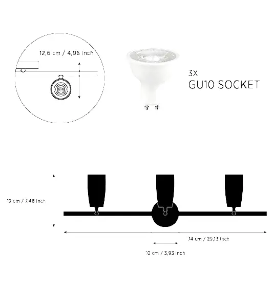 Angel Üçlü Ahşap Eskitme Aplik