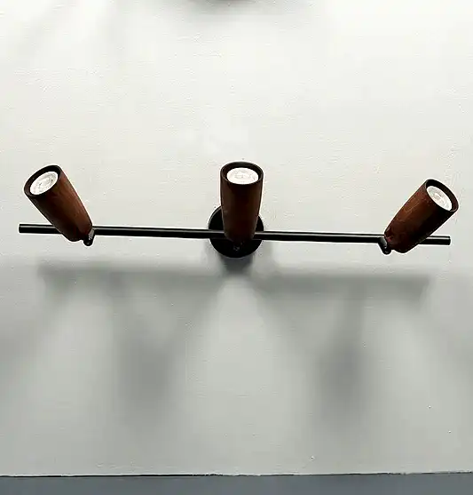 Angel Üçlü Ahşap Siyah Aplik