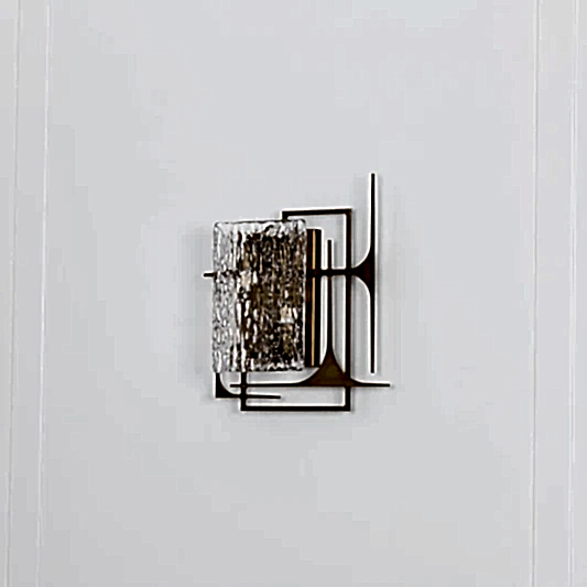 Belize Buzlu Cam Reçine Korumalı Koyu Eskitme Aplik