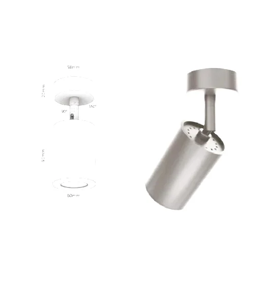 Bella Krom Düz Spot 6X9 cm