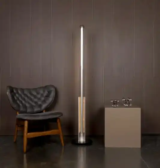 Bermuda Şeffaf Cam Bej Lambader