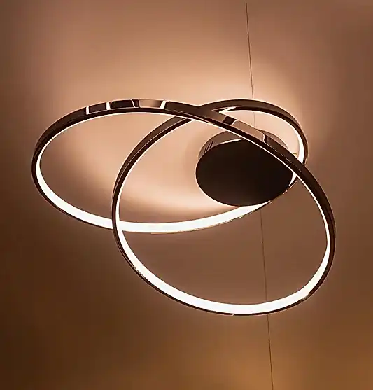 Bern Platin Paslanmaz Akrilik Plafonyer 80 cm