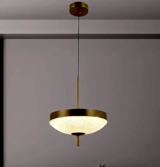 Burkina Eskitme Şeffaf Cam LED Sarkıt Avize 20 cm