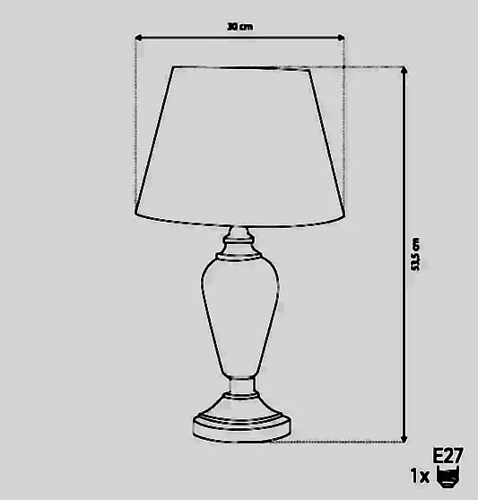 Gostivar Koyu Eskitme Krem Renk Porselen Abajur