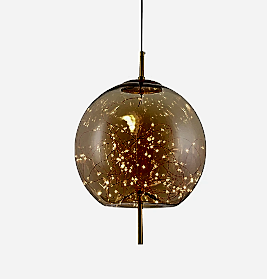 Viyana Eskitme Bal Cam Sarkıt Avize 30 cm