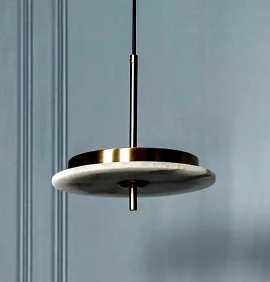 Delhi Mermer Eskitme LED Sarkıt Avize 25 cm