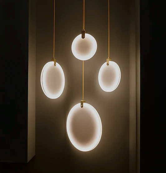 Aspendos Tekli Eskitme Mermer LED Sarkıt Avize 20 cm