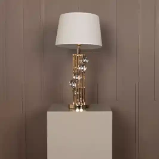 Bonn Gold Şeffaf Cam Abajur