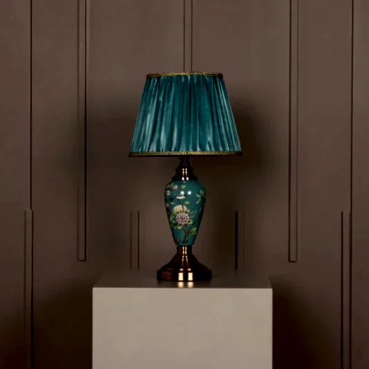 Debre Koyu Eskitme Yeşil Porselen Abajur