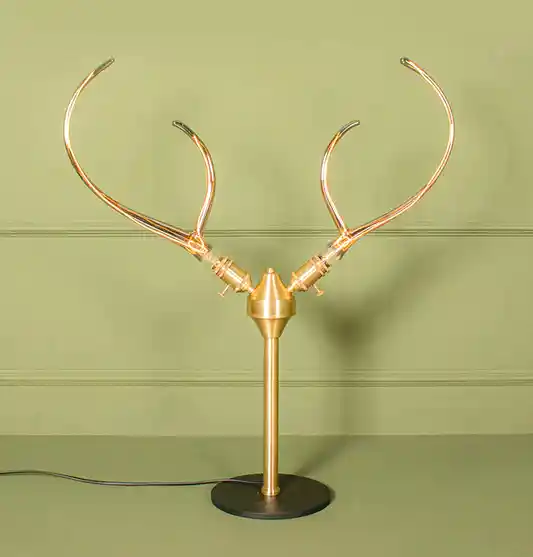 Galata 2'Li Geyik Boynuzu Masa Lambası