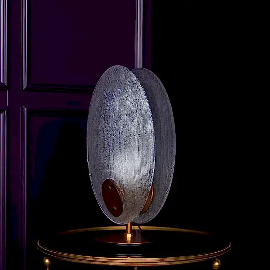 Gana Beyaz Buzlu Cam Eskitme Masa Lambası