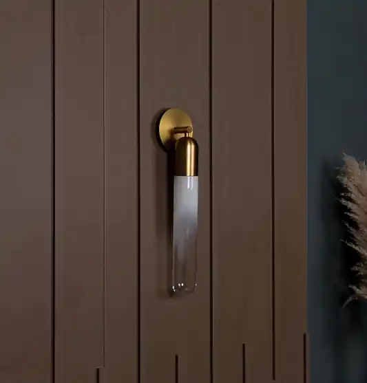 Manila Şeffaf Cam Gold Aplik