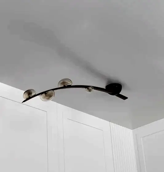 Kinşasa Kahverengi Deri Dört Bal Cam Plafonyer