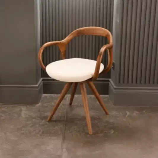 Nox Ceviz Ahşap Döner Fonksiyonlu Sandalye