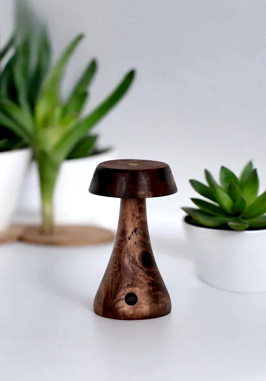 Morchella Şarjlı Wenge Masa Lambası