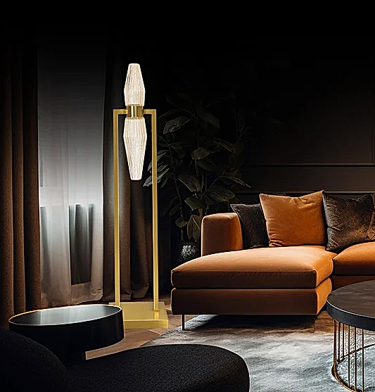 Omega 2 Şeffaf Camlı Eskitme Lambader