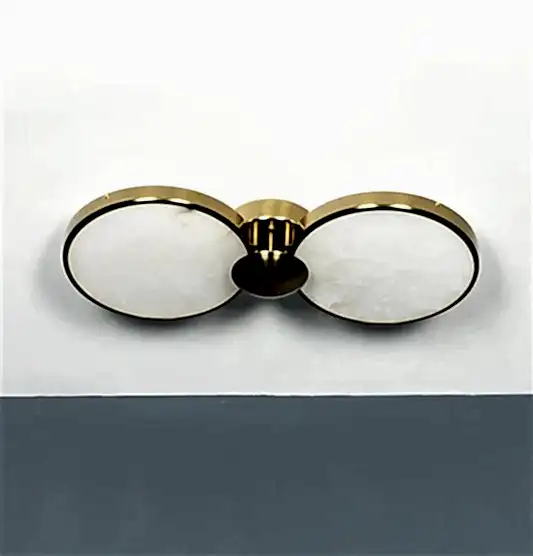 Rabat 2'li Mermer Eskitme Plafonyer Avize