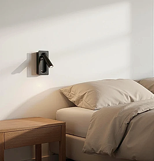 Rigo Mat Siyah Düz Spot 7X17 cm