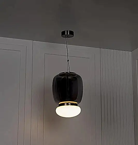 Salvador Füme & Beyaz Cam Eskitme Sarkıt 40 cm