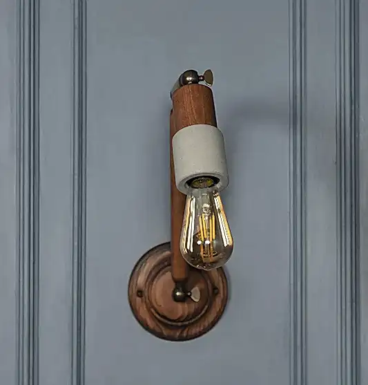 Tochi Ahşap Beton E27 Aplik