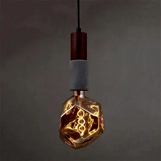 Tochi Long Wenge Ahsap Beton E27 Sarkıt