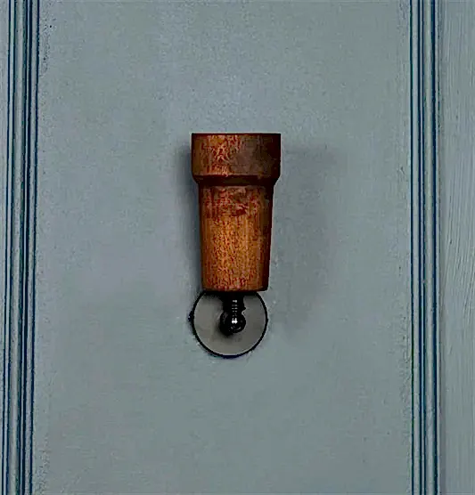 Victoria Tekli Ahşap Siyah Aplik