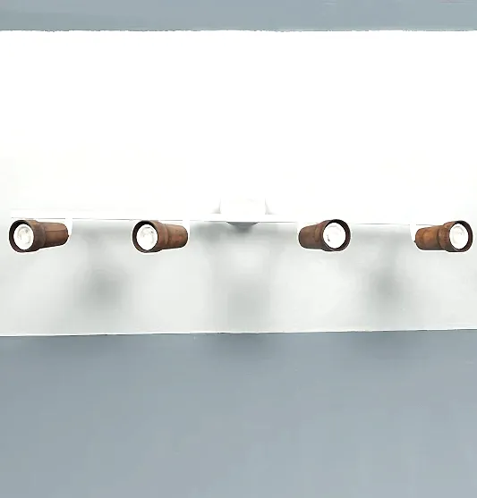 Victoria Dörtlü Ahşap Beyaz Aplik