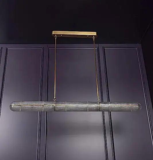 Zambiya Beyaz Buzlu Cam Eskitme Yatay Sarkıt 120 cm